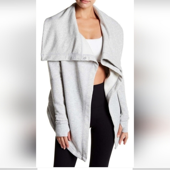Z by Zella Shooting Star Cardigan, Grey ,‎ Size Medium - Picture 1 of 8
